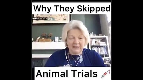 Why They Skipped Animal Trials by Dr. Sherri Tenpenny