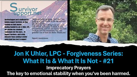 S2 EP215 -Forgiveness #21-Imprecatory Prayers-The Key To Emotional Stability When You've Been Harmed