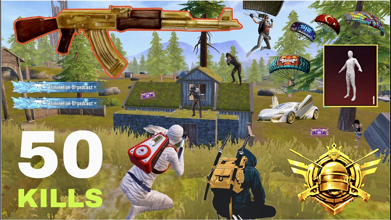 50 KILLS WITH SQUAD! DOMINATION 😱 PUBG Mobile PRO GAMEPLAY"(Shows teamwork + high kills)