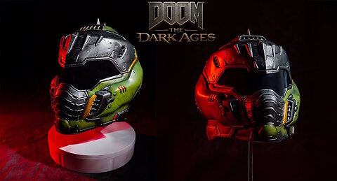 DOOM: The Dark Ages – Doom Slayer Wearable Helmet Replica [Includes Blue Keycard Replica]