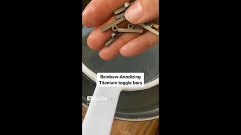 #anodizing #titanium toggle bars 😊 #handmade #jewelry #jewellery #necklace #bracelet #chemistry