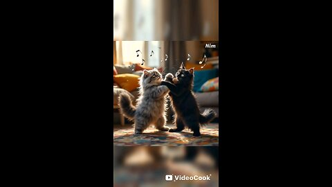 Cute cat dance super