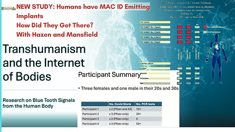 NEW RESEARCH STUDY CONFIRMS: Humans Now Have MAC ID Chips Emitting Bluetooth Signals