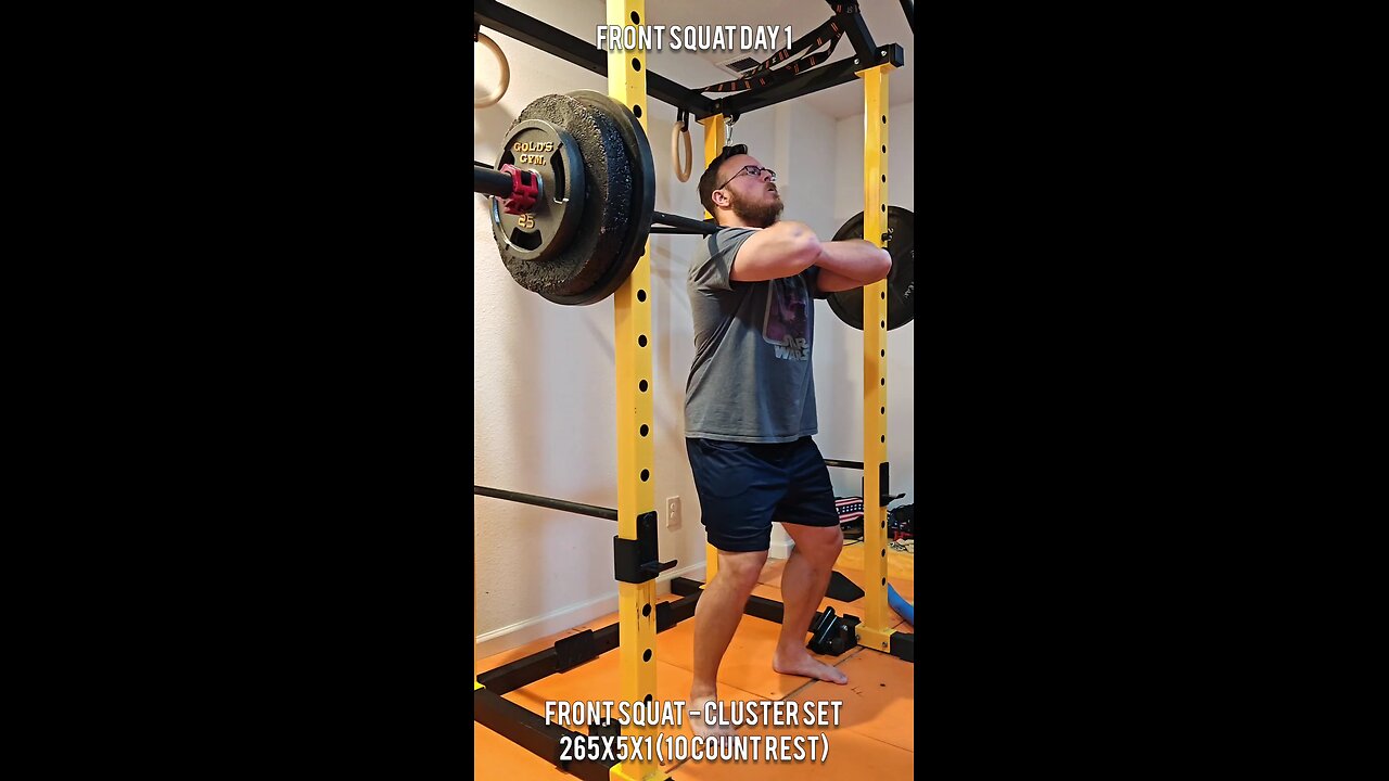 Front Squat Cluster Sets Day 1
