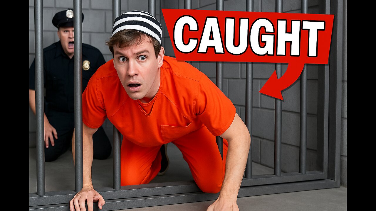 CAUGHT RED-HANDED Trying to ESCAPE JAIL! 😱🚨