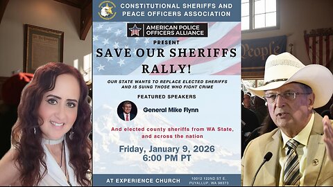 Constitutional Sheriff's Convention - LIVE TUESDAY 2PM PST - With Sheriff Richard Mack