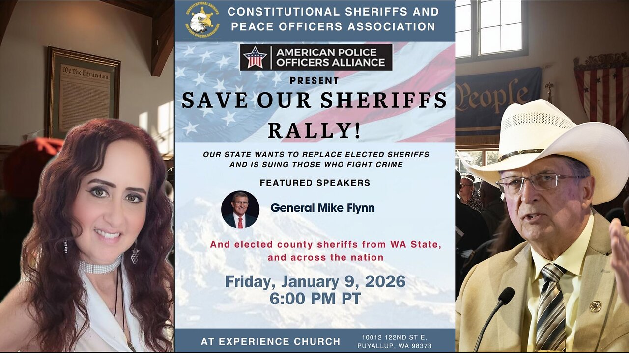 Constitutional Sheriff's Convention - LIVE TUESDAY 2PM PST - With Sheriff Richard Mack