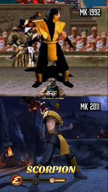 THE EVOLUTION OF SCORPION FROM MORTAL KOMBAT