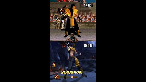 THE EVOLUTION OF SCORPION FROM MORTAL KOMBAT