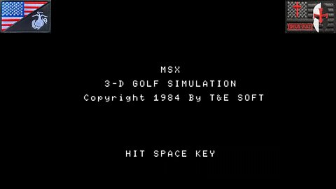 The Grindhouse: "3-Dゴルフシミュレーション" (MSX1 - 1983) [JP Version]