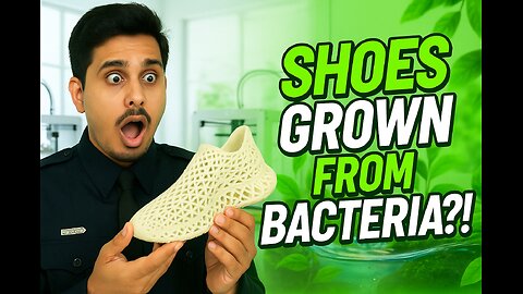 Shoes Grown From Bacteria?! 3D Printed Biodegradable Footwear Is Here! 👟 | Mind-Blowing Innovation
