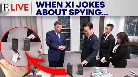 Xi Jinping Jokes About Spying After Gifting Phones to South Korean President | Firstpost Live