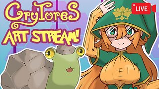 Vtuber Draws Fake Pokemon Then Gaming! | Crytures TTRPG