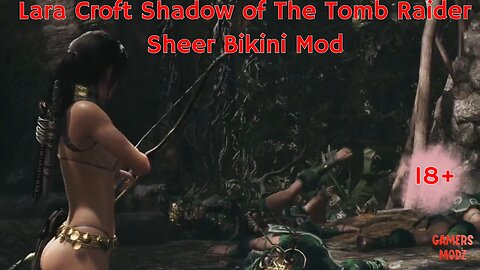 Lara Croft Sexy See-Thru Sheer Bikini - Shadow of The Tomb Raider