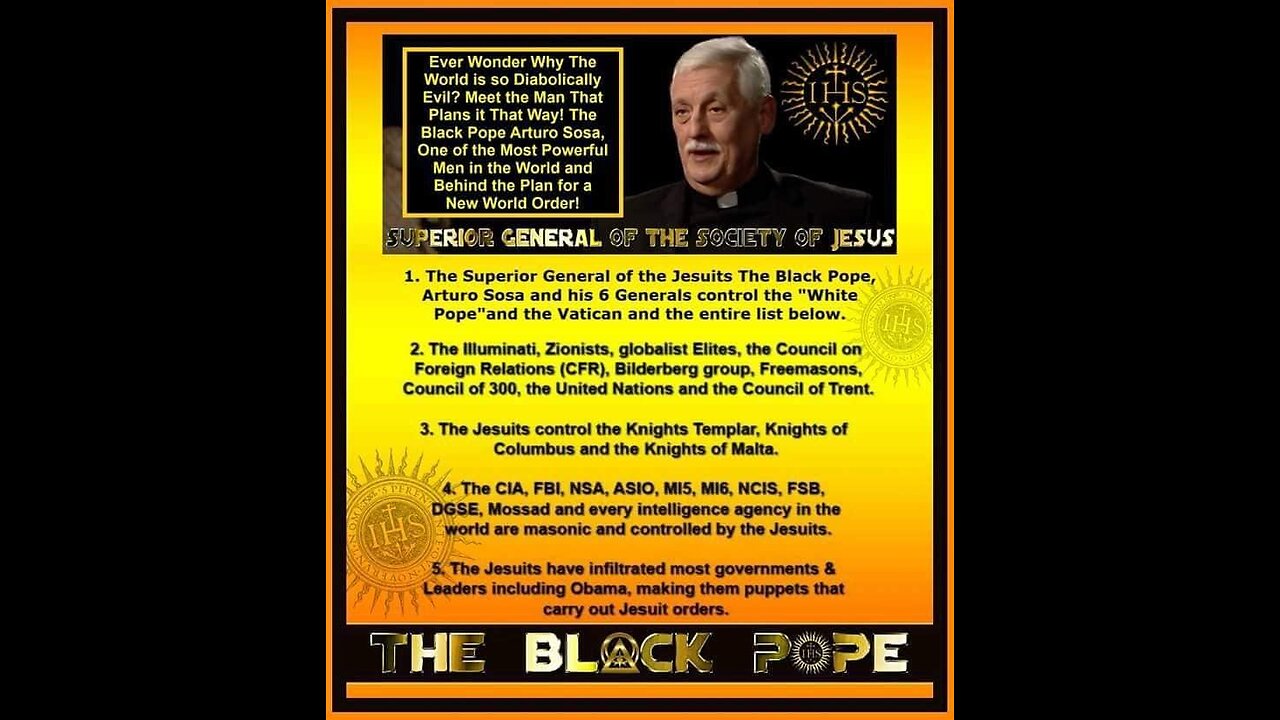 The Entire History On The Black Pope And 'The Jesuit Order'