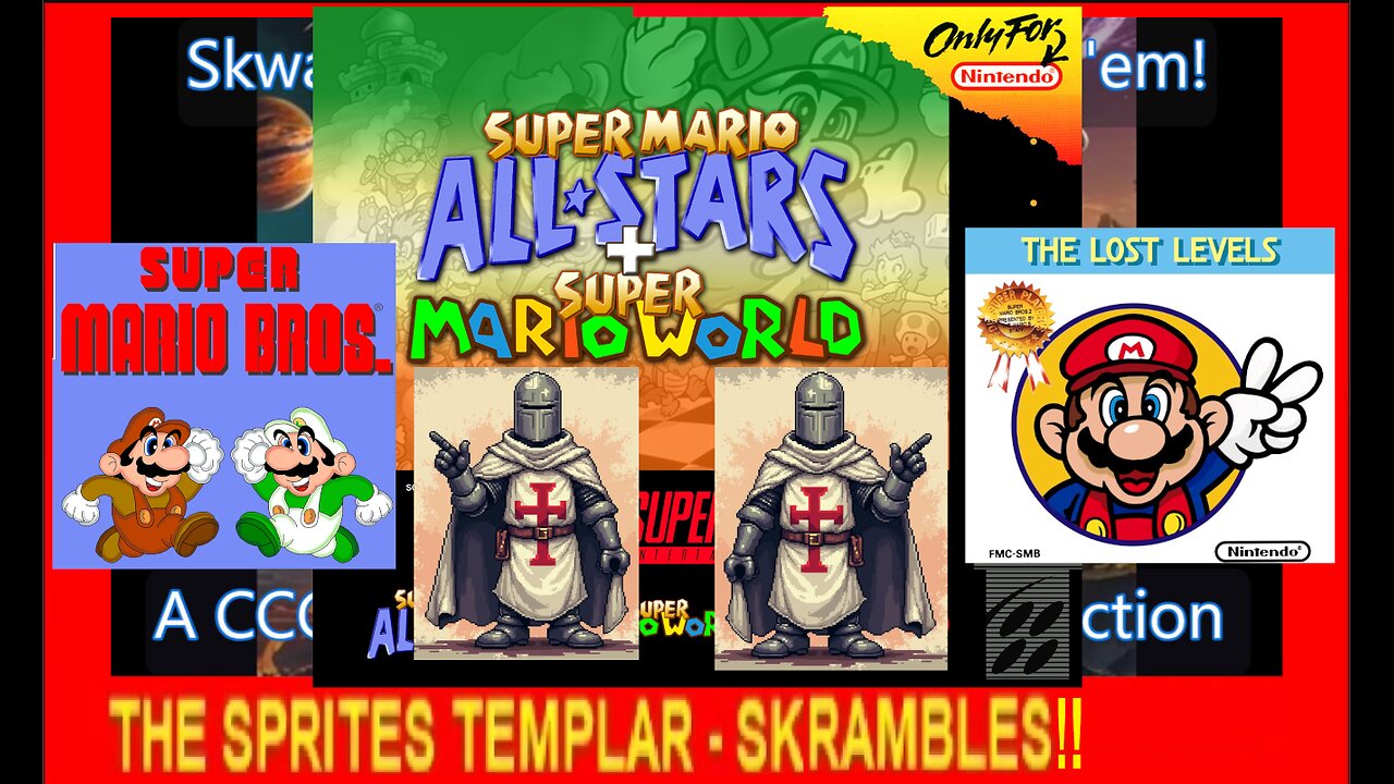SUPER MARIO ALL-STARS (SMB1 AND LL) - SNES - SKRAMBLES!!
