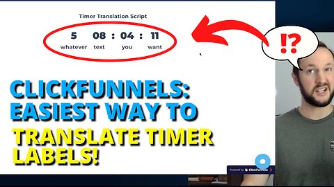 How to Translate Timer Labels in ClickFunnels Using Custom Script