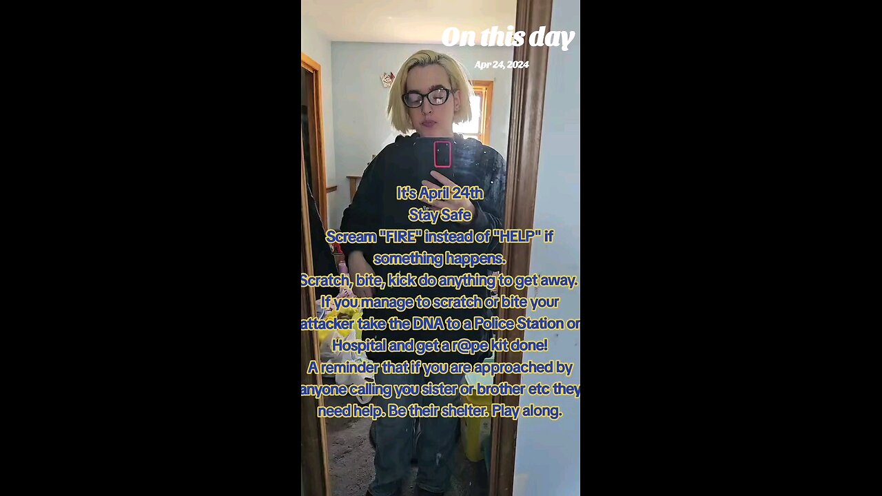 Stay safe today please!!!