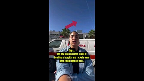 Hamas Propaganda Journalist unknowingly exposes the terrorists of firing missiles from a hospital
