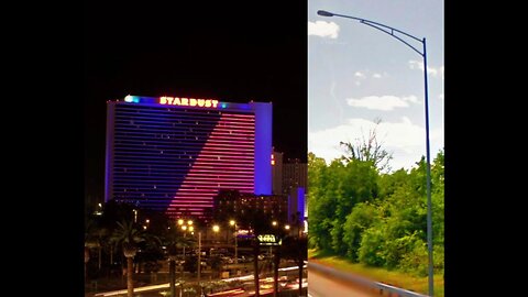 Stardust Hotel and Casino Las Vegas and Street Lights