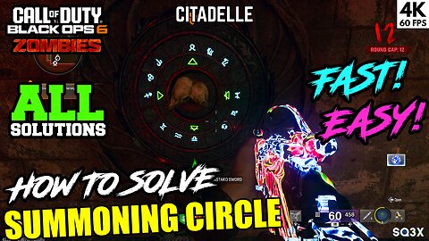 How to Solve the SUMMONING CIRCLE 🔥 Citadelle Des Morts 🧟 COD BO6 ZOMBIES