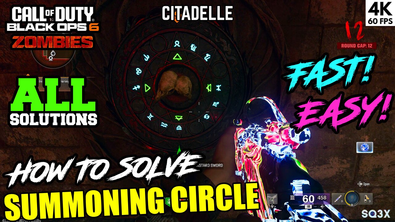 How to Solve the SUMMONING CIRCLE 🔥 Citadelle Des Morts 🧟 COD BO6 ZOMBIES