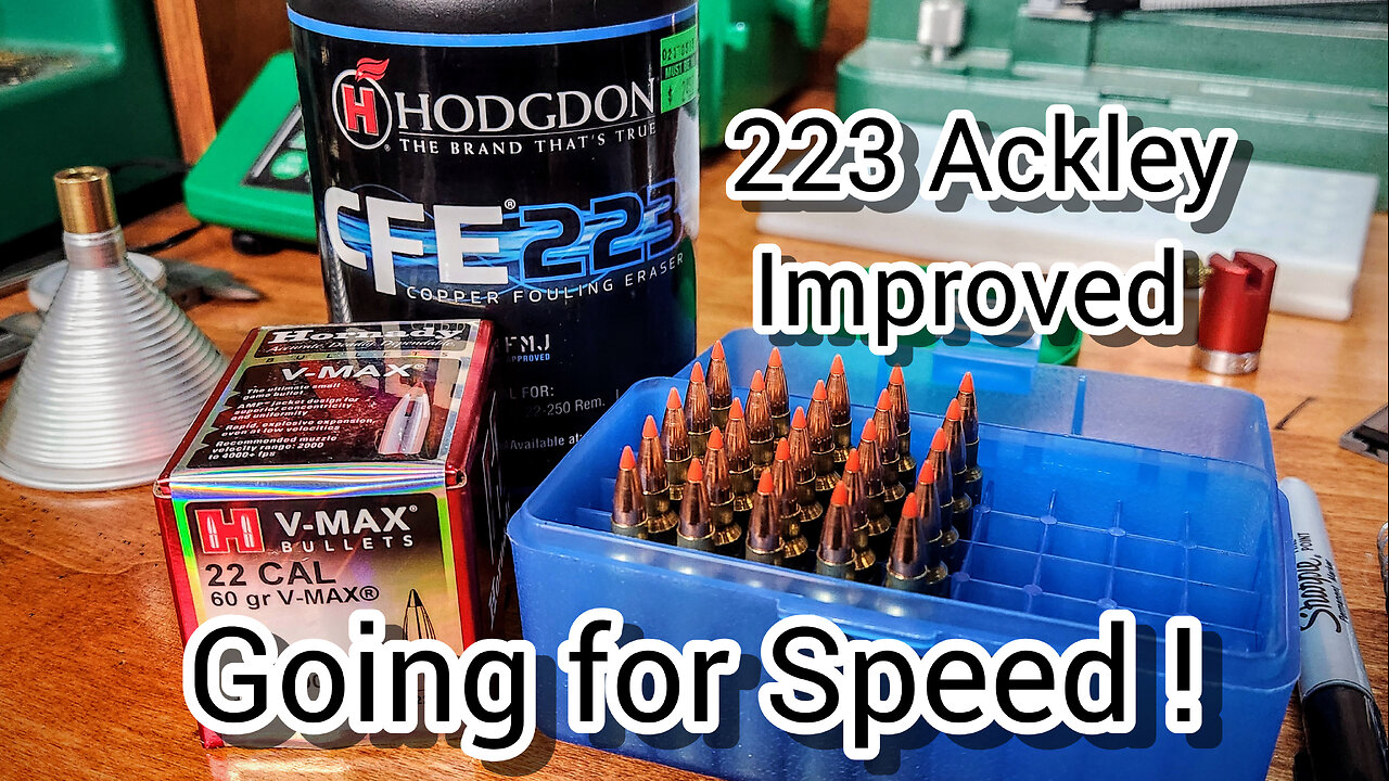 223 Ackley Improved: CFE 223 and 60gr V Max