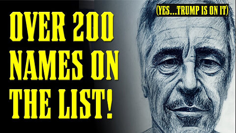 JEFFREY EPSTEIN LIST DROPPED & YOU WILL NOT BELIEVE WHO IS ON IT!!!
