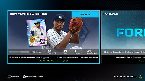 Mini Seasons Gm 15: A New Year A New Series (Meaningful Pitches Only)