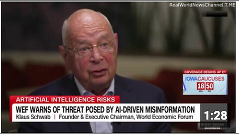 "Klaus Schwab in Conversation with Richard Quest at Davos 2024"