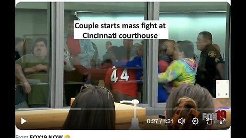 Couple breaks into fight at Cincinnati courthouse