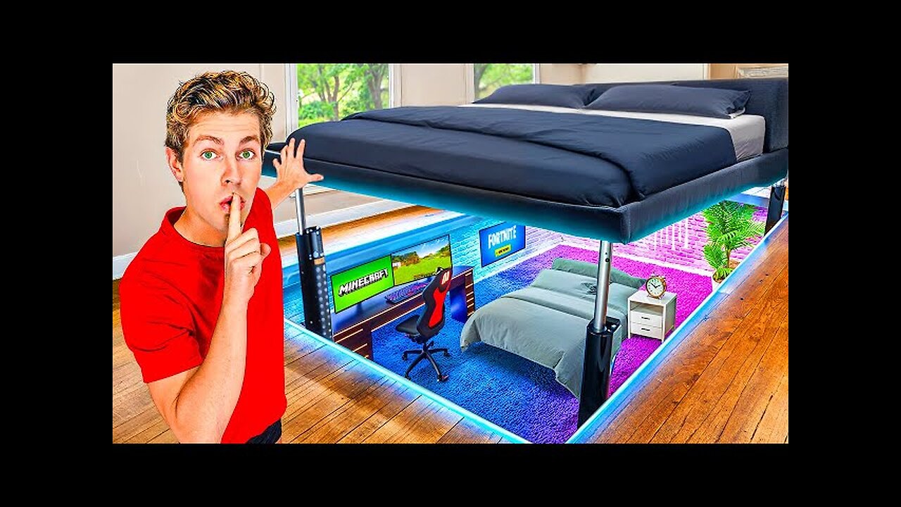 I Built a SECRET Bunk Bed in My Room! | Ben Azelart Full Video