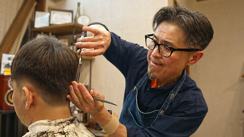 Japanese Barber Mr. Ken Does It All – Old School ASMR Full Barbering Service [Go To Sleep]
