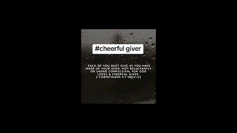 cheerful giver #biblebuild #bibleverse #bibleverseoftheday #bible