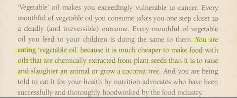 VEGETABLE/SEED OILS LEAD TO A DEADLY OUTCOME!!