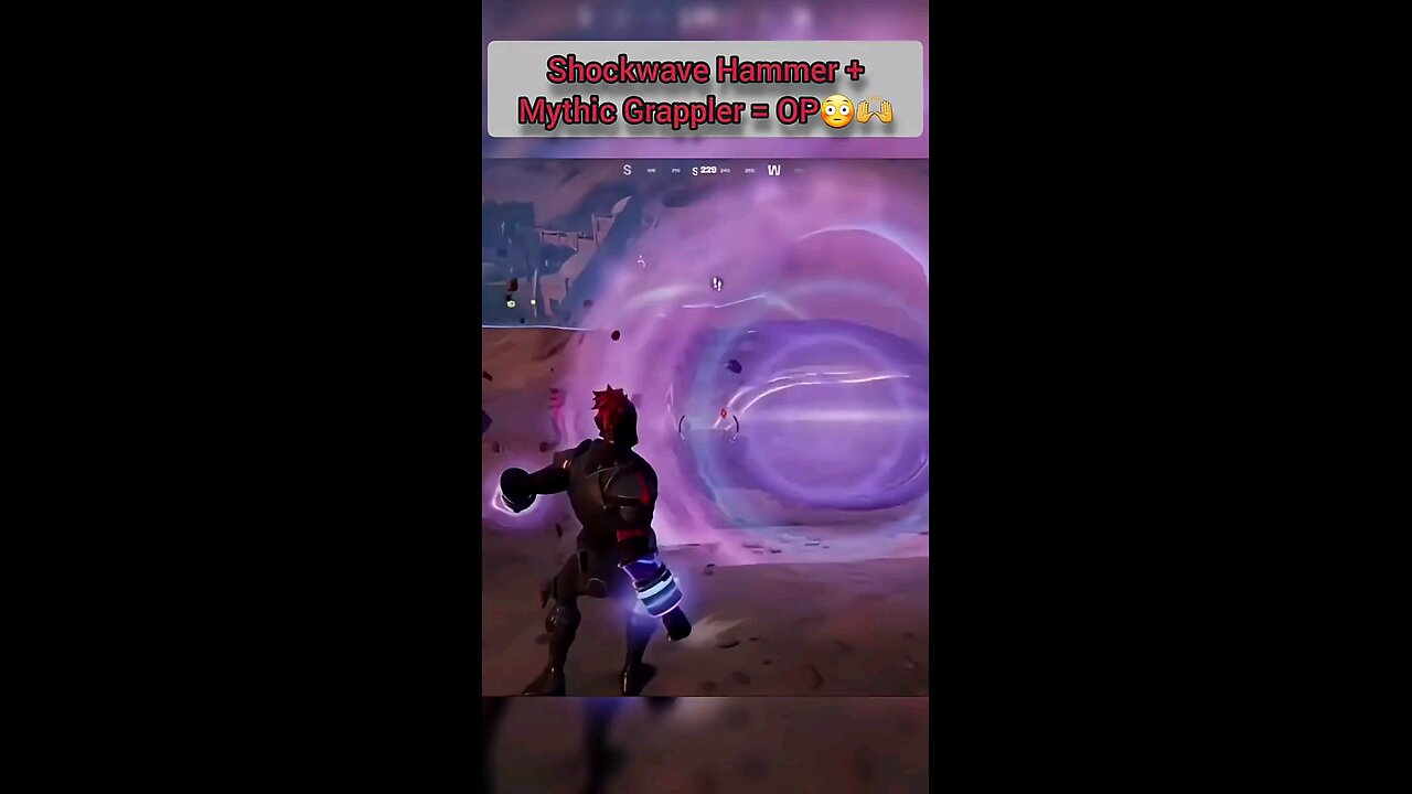 Fortnite - Shockwave Hammer + Mythic Grappler = Crazy Insane Combo