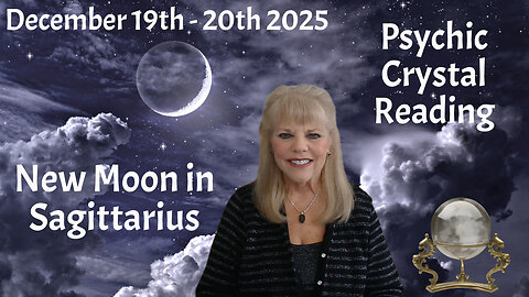 New Moon in Sagittarius December 19th - 20th 2025 ~ Psychic Crystal Reading by Pam Georgel