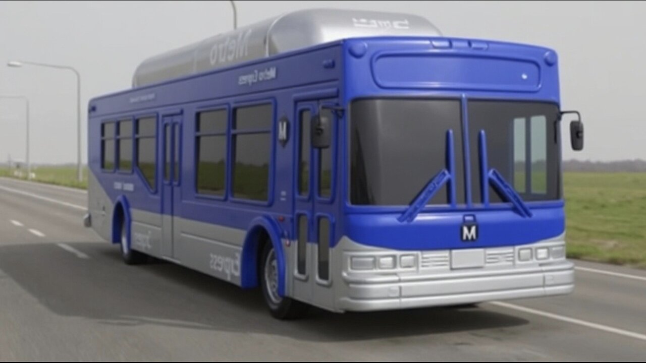 LA Metro Los Angeles Model Bus 1/50 Scale Express Blue 9" Long New!