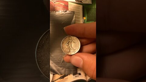 French 1 franc - 1960 | coin cleaning