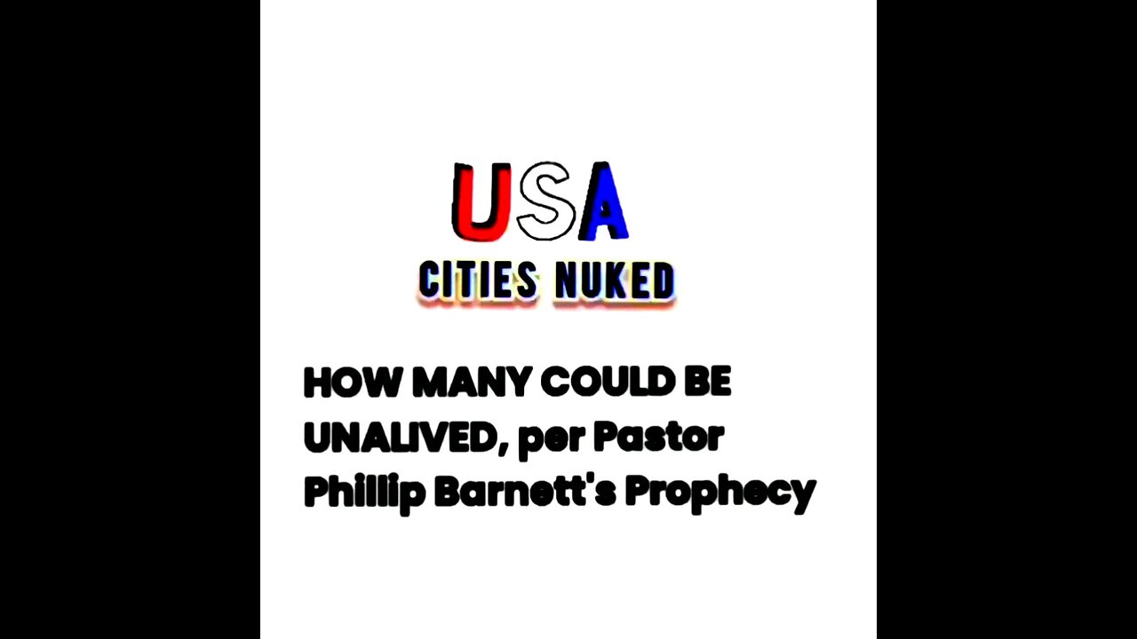 USA CITIES PROPHECY