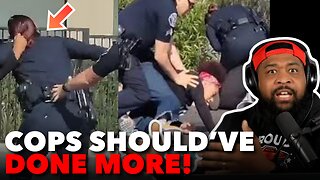 GHETTO Black Women PULL HAIR Of California Cop During Fight Break-Up