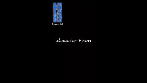 Shoulder press body weight