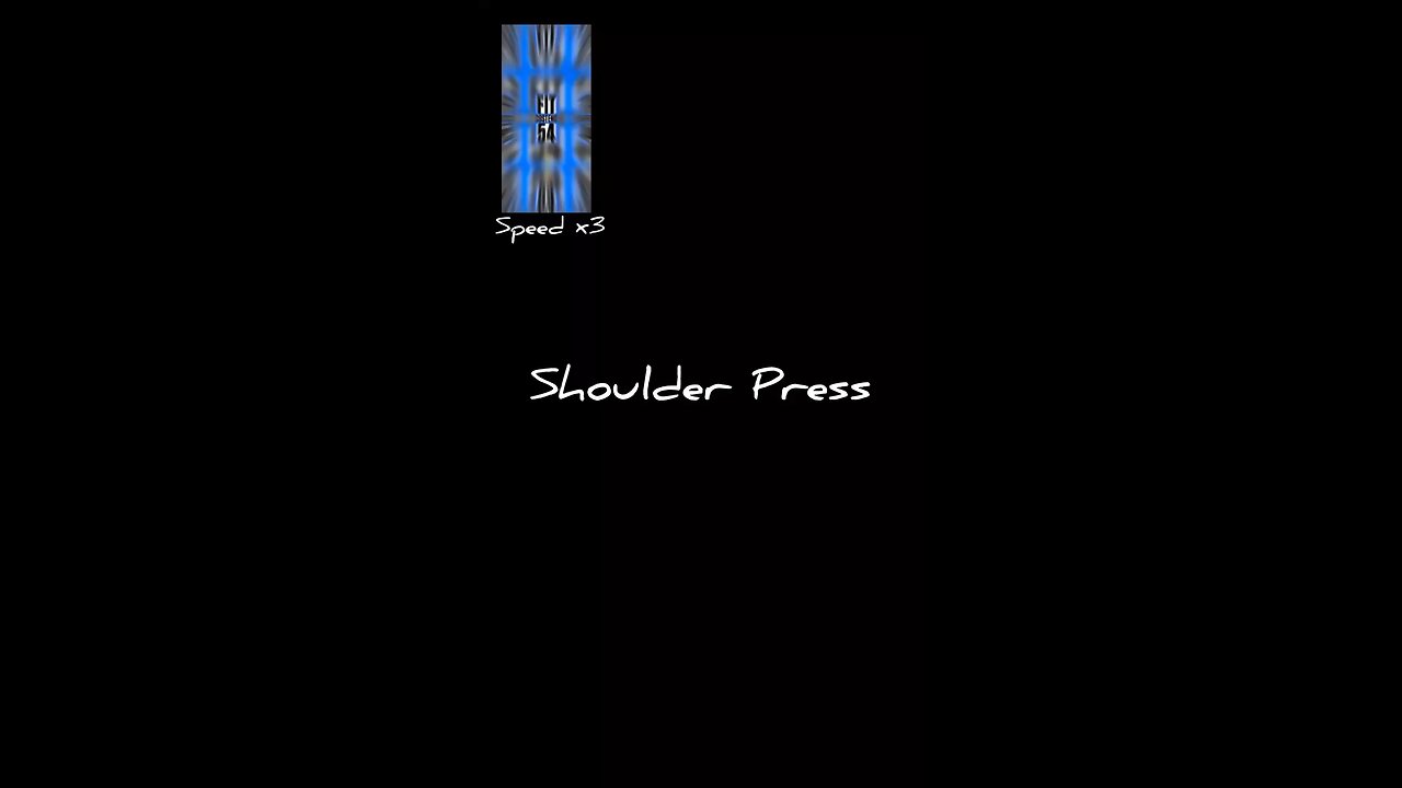 Shoulder press body weight