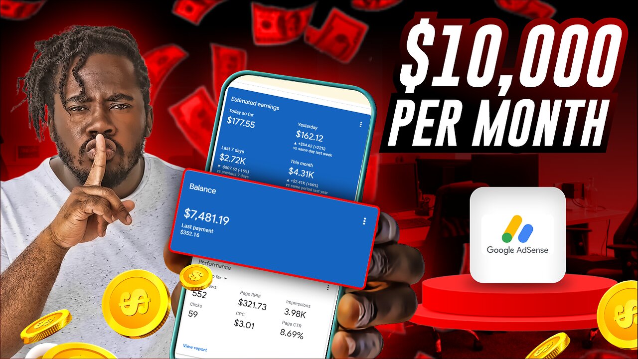 How To Earn $10,000 Monthly On Google AdSense