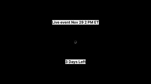 Chapter Finale Zero Hour Live Event Nov 29 2 PM ET in 3Days