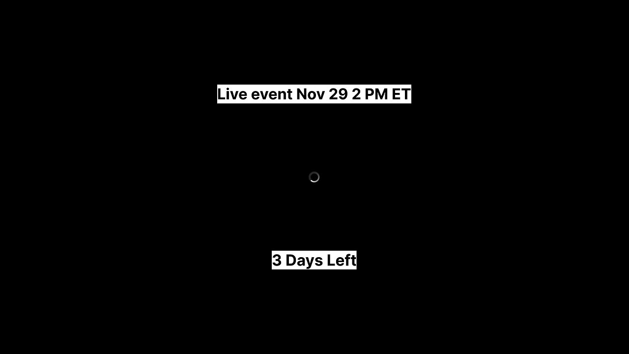 Chapter Finale Zero Hour Live Event Nov 29 2 PM ET in 3Days