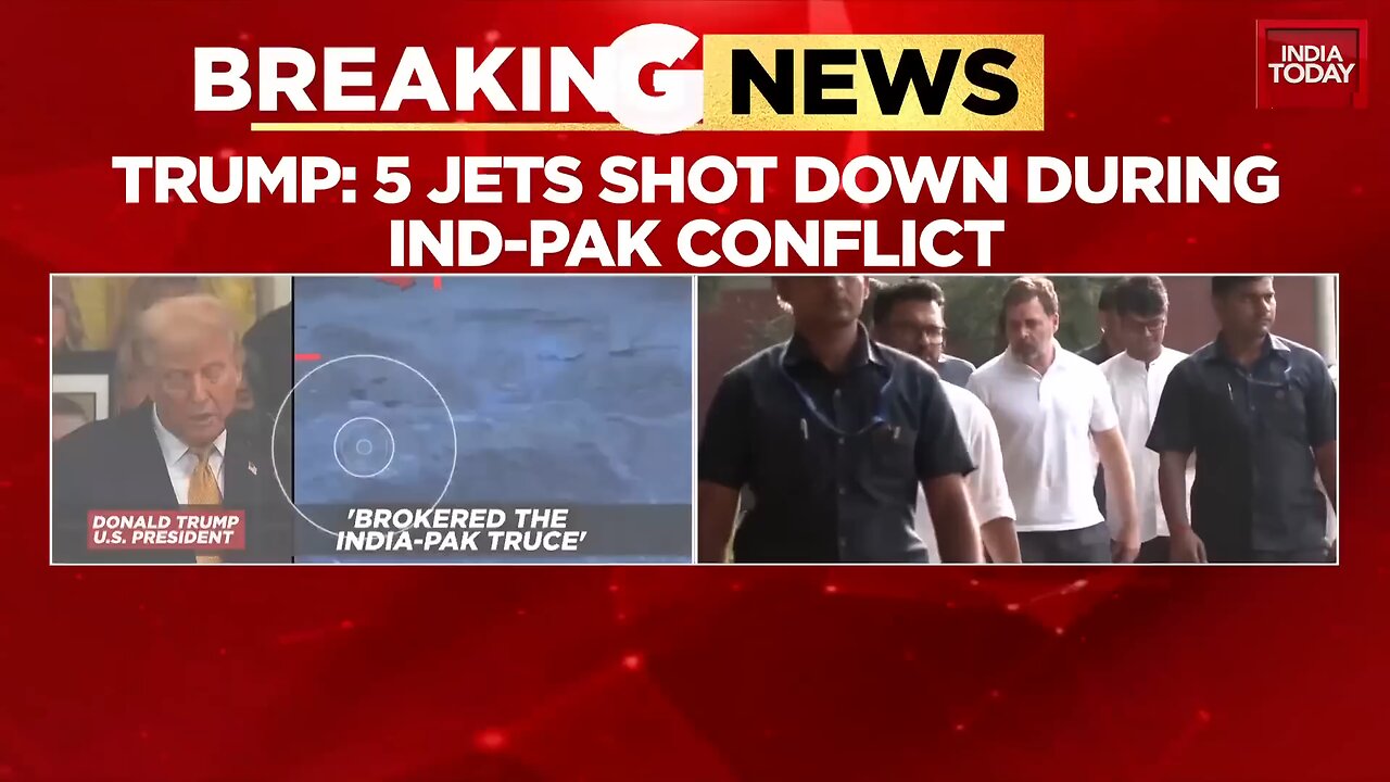Rahul Gandhi Questions PM Modi On Trump s 5 Jets Shot Down Claim