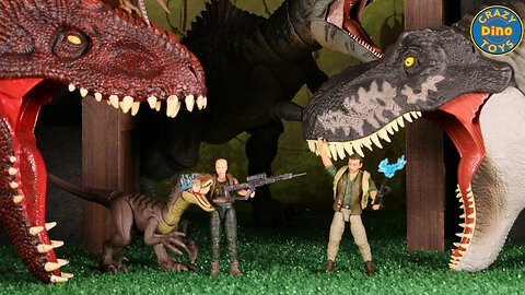 2 Jurassic World Rebirth Dinosaur Toys Zora Bennett & Velociraptor & Dr Henry Loomis & Pteranodon