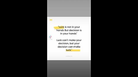 your future depend on your decision