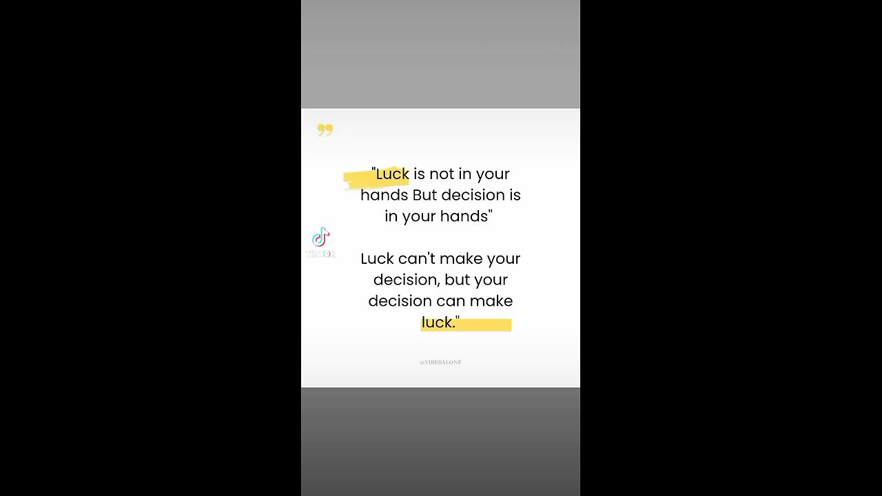 your future depend on your decision